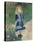 A Girl with a Watering Can, 1876-Pierre-Auguste Renoir-Stretched Canvas