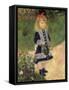 A Girl with a Watering Can, 1876-Pierre-Auguste Renoir-Framed Stretched Canvas