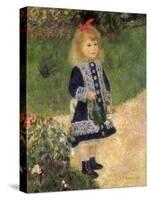 A Girl with a Watering Can, 1876-Pierre-Auguste Renoir-Stretched Canvas