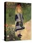 A Girl with a Watering Can, 1876-Pierre-Auguste Renoir-Stretched Canvas