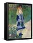 A Girl with a Watering Can, 1876-Pierre-Auguste Renoir-Framed Stretched Canvas