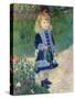 A Girl with a Watering Can, 1876-Pierre-Auguste Renoir-Stretched Canvas