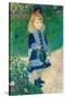 A Girl with a Watering Can. Date/Period: 1876. Painting. Oil on canvas. Height: 1,000 mm (39.37 ...-Pierre-Auguste Renoir-Stretched Canvas