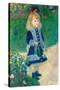 A Girl with a Watering Can. Date/Period: 1876. Painting. Oil on canvas. Height: 1,000 mm (39.37 ...-Pierre-Auguste Renoir-Stretched Canvas