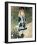 A Girl with a Watering Can-Pierre-Auguste Renoir-Framed Art Print