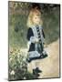 A Girl with a Watering Can-Pierre-Auguste Renoir-Mounted Art Print