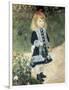 A Girl with a Watering Can-Pierre-Auguste Renoir-Framed Art Print