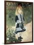 A Girl with a Watering Can-Pierre-Auguste Renoir-Framed Art Print