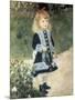 A Girl with a Watering Can-Pierre-Auguste Renoir-Mounted Art Print