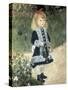 A Girl with a Watering Can-Pierre-Auguste Renoir-Stretched Canvas