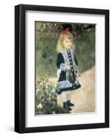 A Girl with a Watering Can-Pierre-Auguste Renoir-Framed Art Print