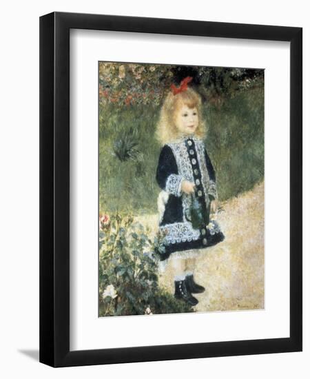 A Girl with a Watering Can-Pierre-Auguste Renoir-Framed Art Print