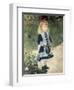 A Girl with a Watering Can-Pierre-Auguste Renoir-Framed Art Print