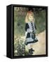 A Girl with a Watering Can-Pierre-Auguste Renoir-Framed Stretched Canvas