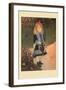 A Girl with a Watering Can-Pierre-Auguste Renoir-Framed Art Print