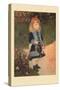 A Girl with a Watering Can-Pierre-Auguste Renoir-Stretched Canvas