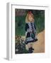 'A Girl with a Watering Gun', 1876-Pierre-Auguste Renoir-Framed Giclee Print