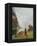 A Girl with Goats by a Fjord-Hans Dahl-Framed Stretched Canvas
