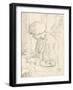 A Girl Writing-Harold Gilman-Framed Giclee Print