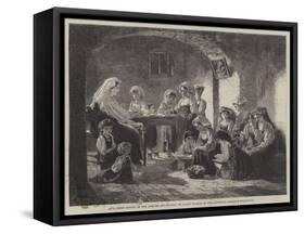 A Girls' School in the Abruzzi Mountains-null-Framed Stretched Canvas