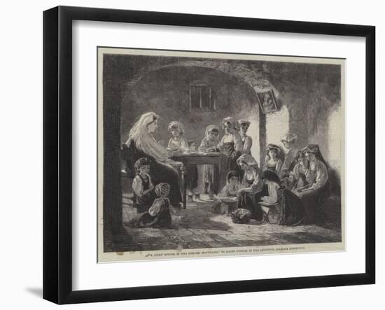 A Girls' School in the Abruzzi Mountains-null-Framed Giclee Print