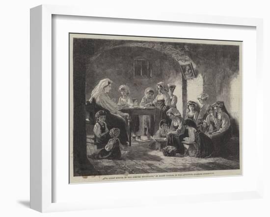 A Girls' School in the Abruzzi Mountains-null-Framed Giclee Print