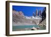 A glacial lake and the rock towers that give the Torres del Paine range its name, Torres del Paine-Alex Robinson-Framed Photographic Print