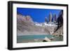 A glacial lake and the rock towers that give the Torres del Paine range its name, Torres del Paine-Alex Robinson-Framed Photographic Print