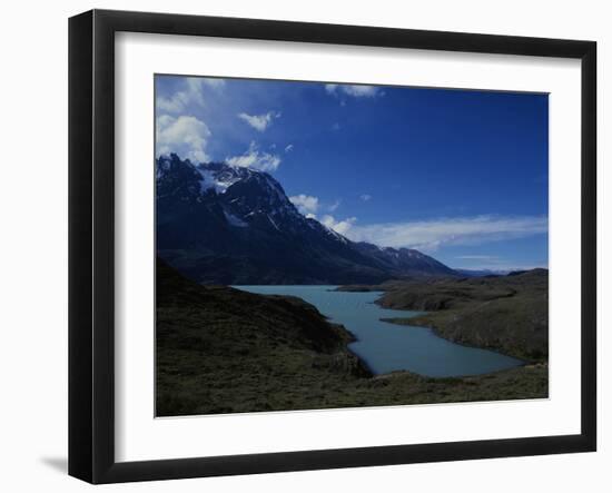 A Glacial Lake at Torres Del Paine National Park, Patagonia, Chile-Natalie Tepper-Framed Photo