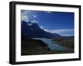 A Glacial Lake at Torres Del Paine National Park, Patagonia, Chile-Natalie Tepper-Framed Photo