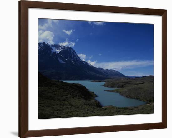 A Glacial Lake at Torres Del Paine National Park, Patagonia, Chile-Natalie Tepper-Framed Photo