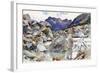 A Glacier Stream in the Alps, C.1904 (Pencil and Watercolour on Paper)-John Singer Sargent-Framed Giclee Print