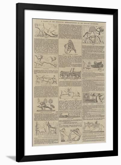 A Glance at the Zoological Representations on the Nineveh Bas-Reliefs-null-Framed Giclee Print