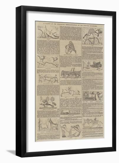 A Glance at the Zoological Representations on the Nineveh Bas-Reliefs-null-Framed Giclee Print