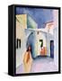 A Glance Down an Alley-Auguste Macke-Framed Stretched Canvas