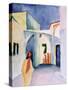 A Glance Down an Alley-Auguste Macke-Stretched Canvas