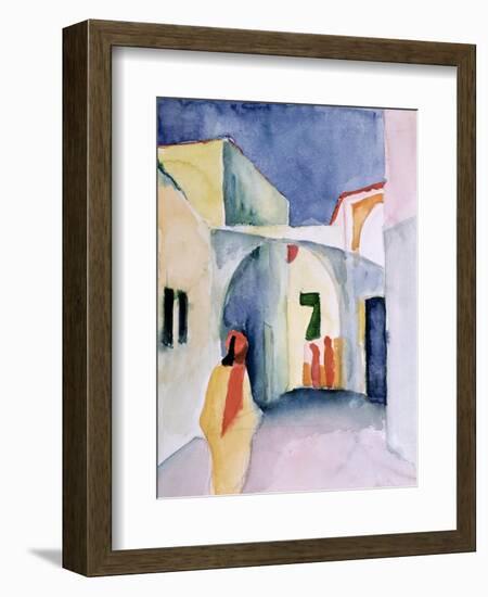 A Glance Down an Alley-Auguste Macke-Framed Giclee Print