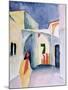 A Glance Down an Alley-Auguste Macke-Mounted Giclee Print