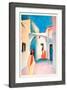 A Glance Down an Alley-Auguste Macke-Framed Art Print