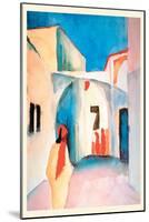 A Glance Down an Alley-Auguste Macke-Mounted Art Print