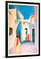 A Glance Down an Alley-Auguste Macke-Framed Art Print