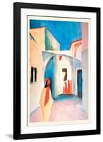 A Glance Down an Alley-Auguste Macke-Framed Art Print