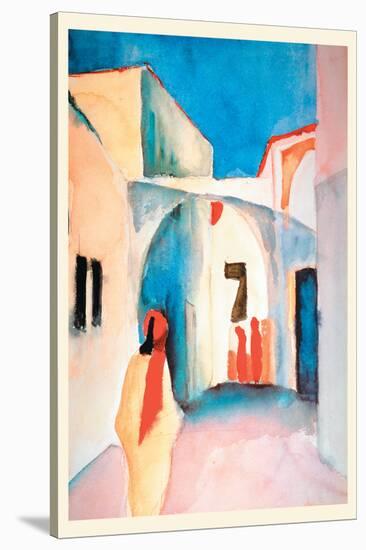 A Glance Down an Alley-Auguste Macke-Stretched Canvas