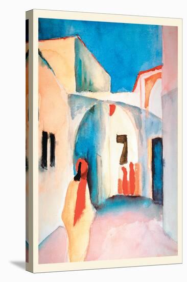 A Glance Down an Alley-Auguste Macke-Stretched Canvas