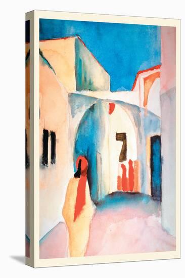 A Glance Down an Alley-Auguste Macke-Stretched Canvas