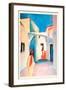 A Glance Down an Alley-Auguste Macke-Framed Art Print