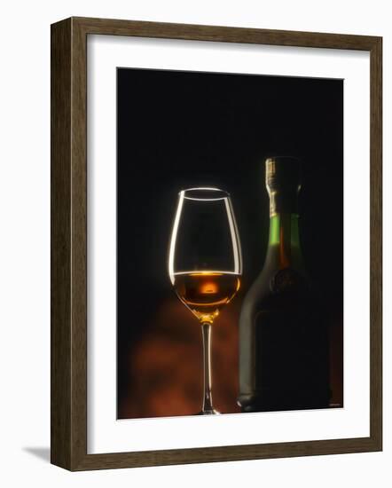 A Glass and a Bottle of Cognac-Armin Faber-Framed Photographic Print