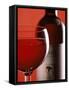 A Glass and Bottle of Chianti-Barbara Bonisolli-Framed Stretched Canvas