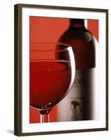 A Glass and Bottle of Chianti-Barbara Bonisolli-Framed Photographic Print