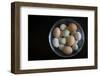 A Glass Bowl Full of Colorful Backyard Chicken Eggs-Cynthia Classen-Framed Photographic Print